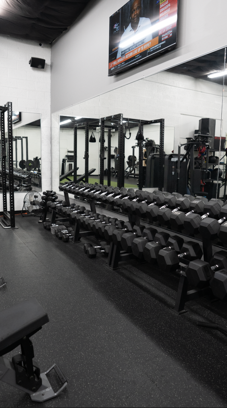 Dumbbell rack at Trainr Phoenix